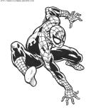 coloriage super heros spiderman