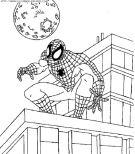 coloriage super heros spiderman