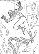 coloriage super heros spiderman