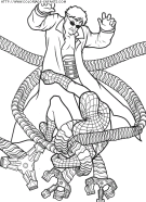 coloriage super heros spiderman