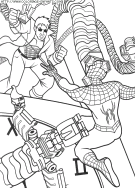 coloriage super heros spiderman