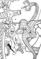 coloriage super heros spiderman