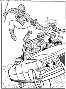 coloriage super heros spiderman