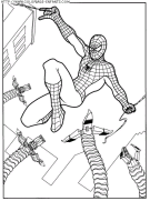 coloriage super heros spiderman