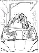 coloriage super heros spiderman