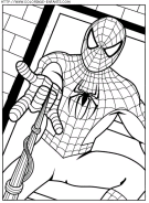 coloriage super heros spiderman