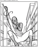 coloriage super heros spiderman