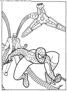 coloriage super heros spiderman