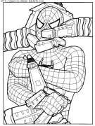 coloriage super heros spiderman