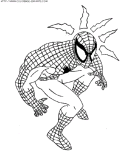 coloriage super heros spiderman