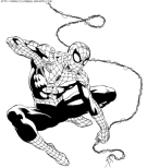 coloriage super heros spiderman