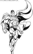 coloriage super heros superman