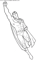 coloriage super heros superman