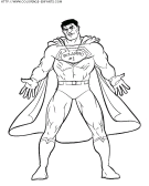 coloriage super heros superman