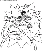 coloriage super heros superman