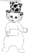 coloriage teletubbies avec son chapeau