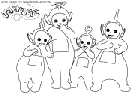 coloriage teletubbies rigolent