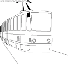 coloriage train tramway