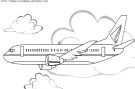 coloriage transport avion