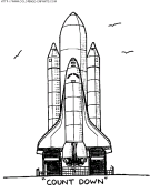 coloriage transport fusees