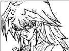 coloriage yu gi oh bakura