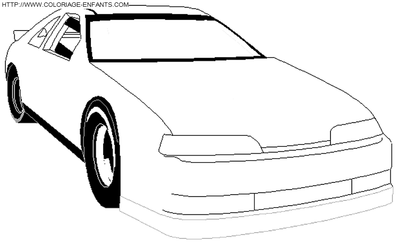 coloriage voiture de sport nouvelle