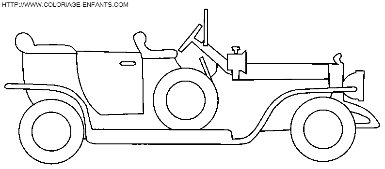 coloriage voiture debut de siecle