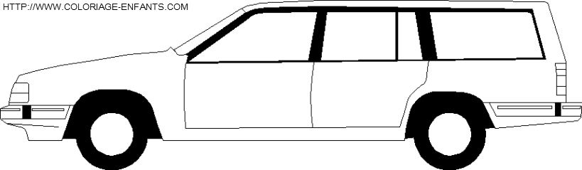 coloriage voiture familiale