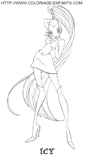 coloriage winx icy