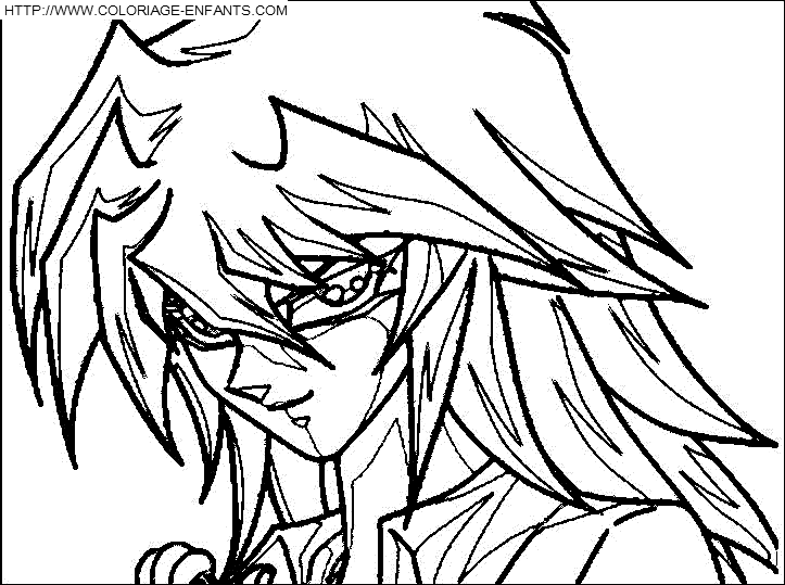 coloriage yu gi oh bakura