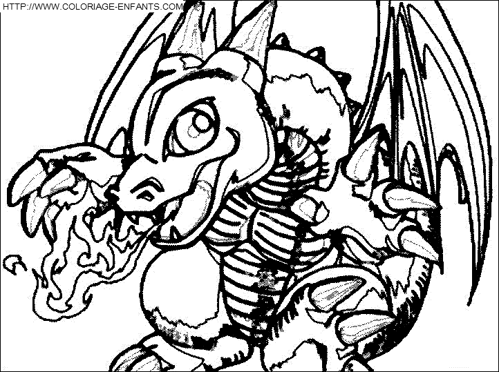 coloriage yu gi oh bebe dragon