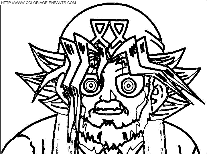 coloriage yu gi oh grand pere