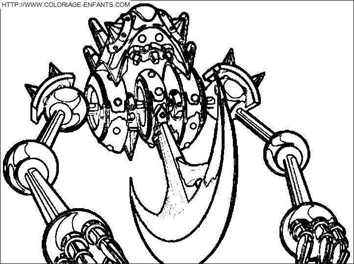 coloriage yu gi oh la machine pendulum