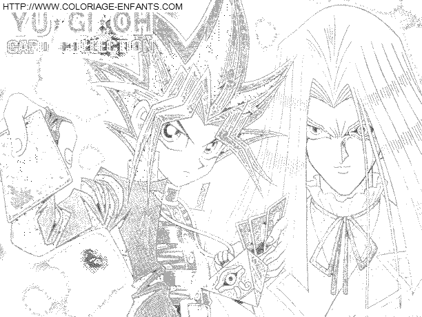 coloriage yu gi oh le jeu