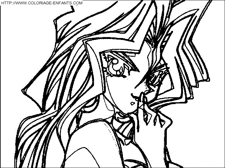 coloriage yu gi oh mai