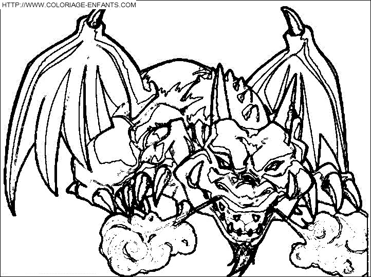 coloriage yu gi oh mille dragon